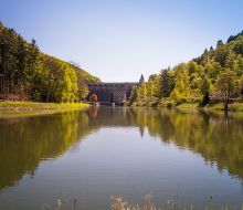 Vorstaubecken des Diemelsees in Marsberg-Helminghausen