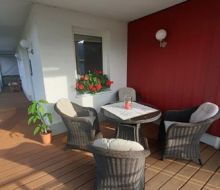 Ferienwohnung Am Schmenkenberg Terrasse