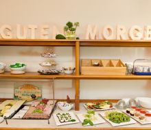 Blick auf das Fr&uuml;hst&uuml;ck im Hotel Montana in Diemelstadt-Rhoden