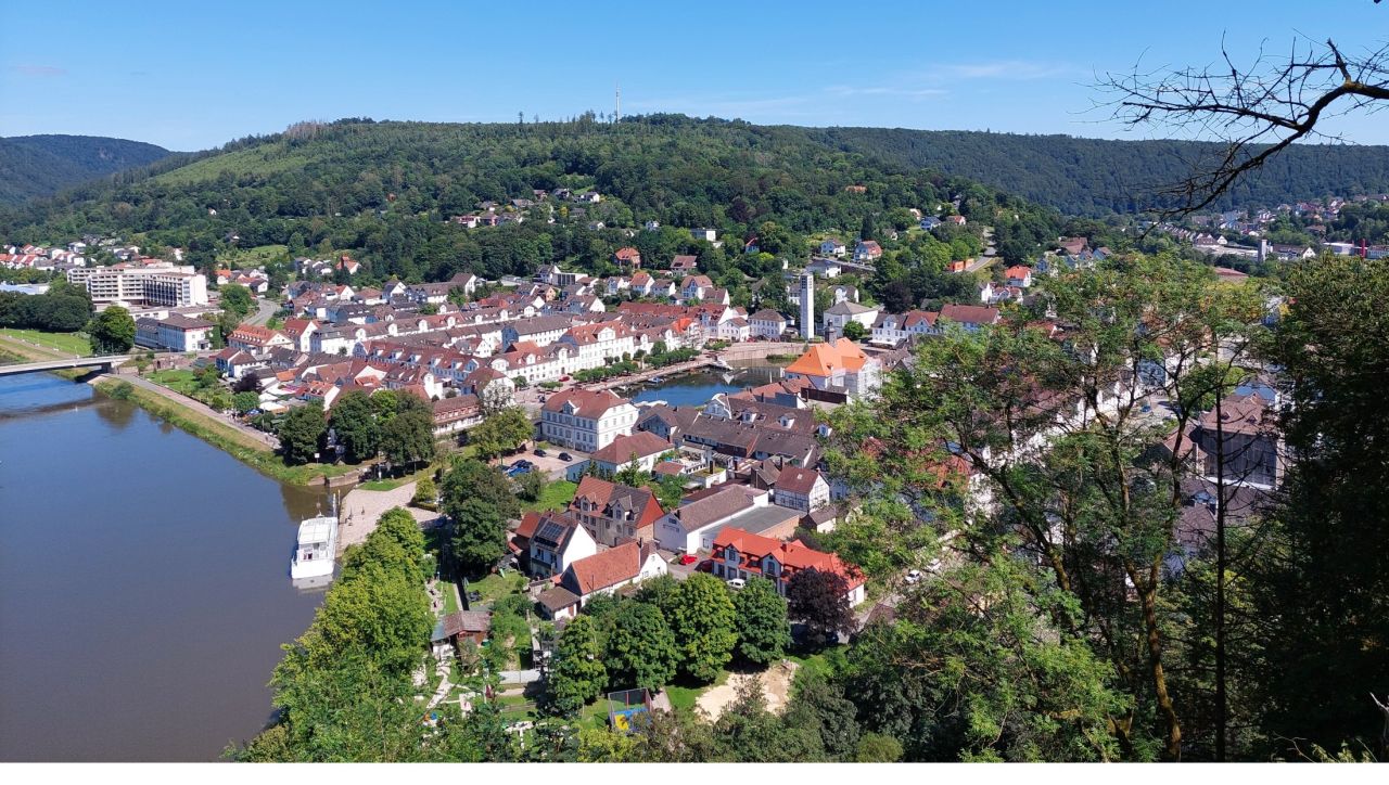 Bad Karlshafen von oben mit Weser und Diemel Bad Karlshafen von oben mit Weser und Diemel