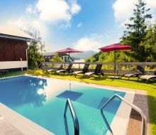 Aussenpool im Chaletpark von G&ouml;bels Seehotel