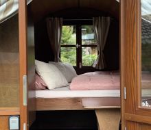 Betten im Schlaffass Ferienhaus Berger Bad Karlshafen