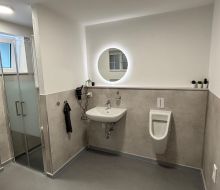 Gemeinschaftsbad zu den Schlaff&auml;ssern Ferienhaus Berger Bad Karlshafen