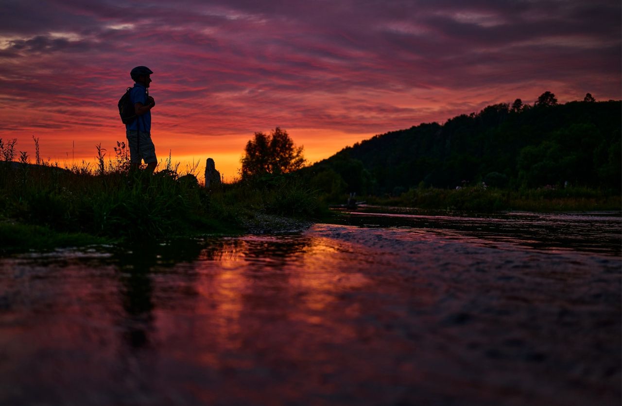 Abendstimmung an der Renaturierungsfläche der Diemel in Warburg-Germete Abendstimmung an der Renaturierungsfläche der Diemel in Warburg-Germete