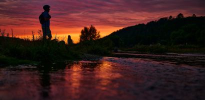 Abendstimmung an der Renaturierungsfläche der Diemel in Warburg-Germete Abendstimmung an der Renaturierungsfläche der Diemel in Warburg-Germete