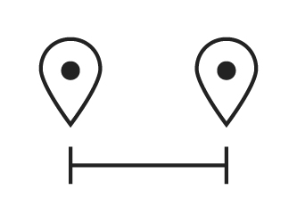 Symbol Gesamtstreckenlänge